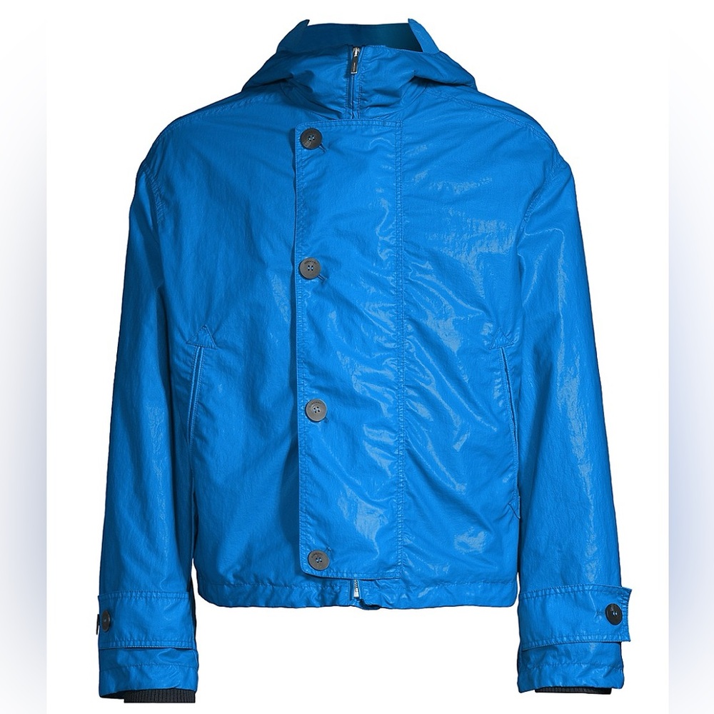 Ferragamo Blue Lightweight Dyed Bomber Jacket Salvatore Ferragamo